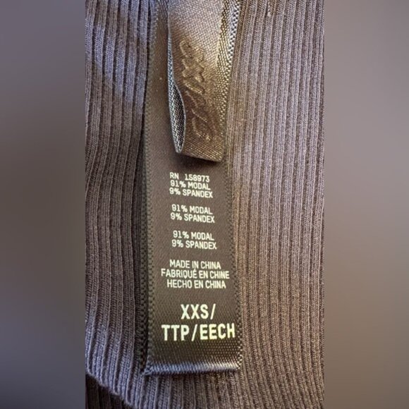 SKIMS Kim Kardashian cotton rib long sleeve top XXS new without tags - Picture 3 of 3